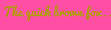 Image with Font Color AC9F00 and Background Color FF4FA4